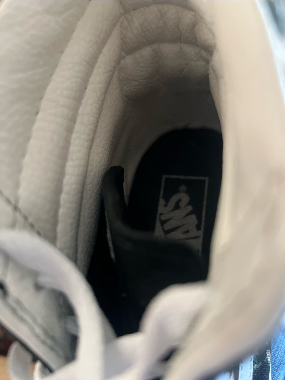 Vans Sk8-Hi "Rose Dreams" black suede uppers, floral canvas at quarters, 10 - Picture 9 of 10